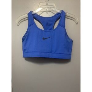 Nike Blue Raceback Dri-fit Sports Bra- Size Large Athletic Workout Sport